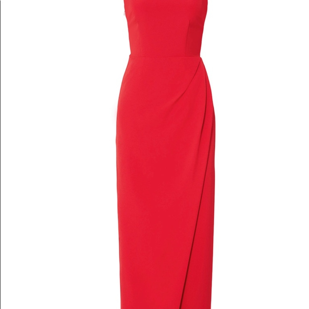 JS collection red column gown